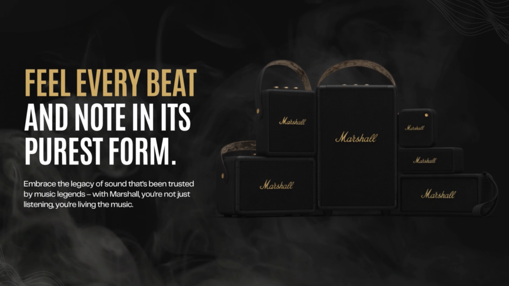 Marshall Speakers Image banner